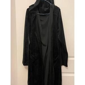 Killstar “Webbed” Spiderweb Velour Bathrobe XXL